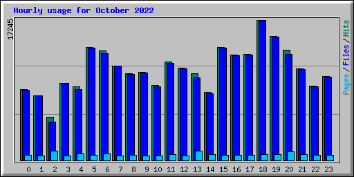 Hourly usage for October 2022